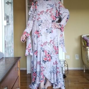 Asos Cold Shoulder Maxi Dress